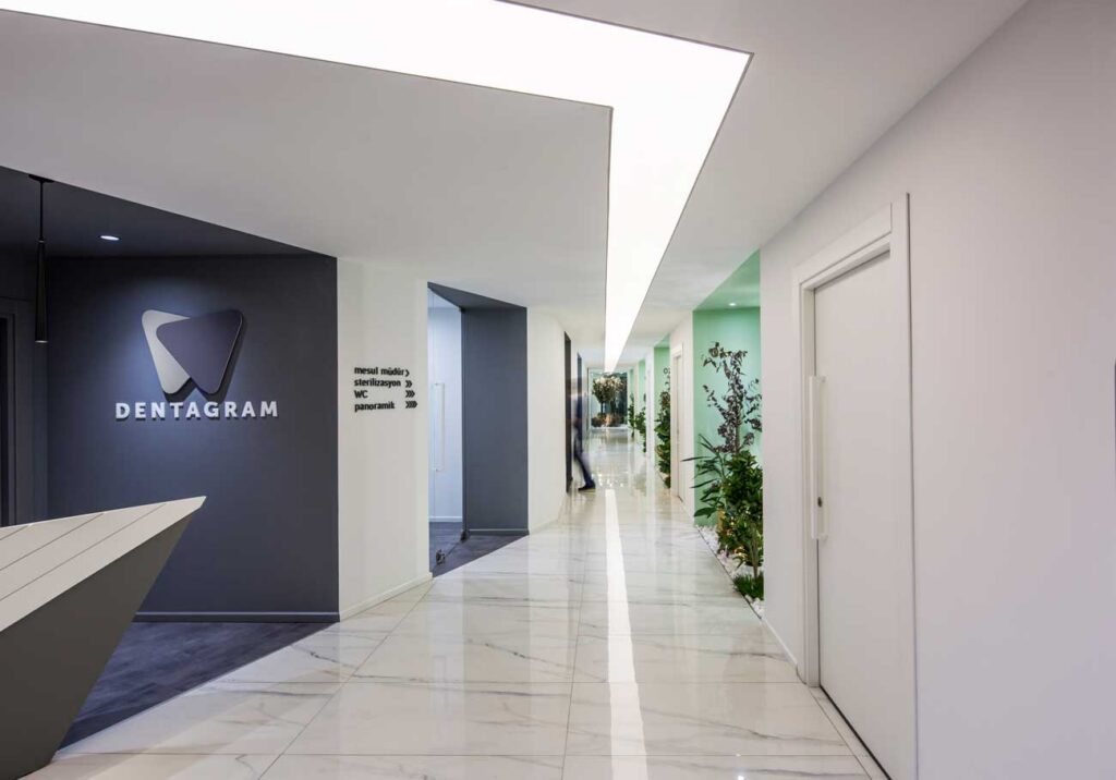 Dentagram İstanbul klinik iç mekan tasarımı 1