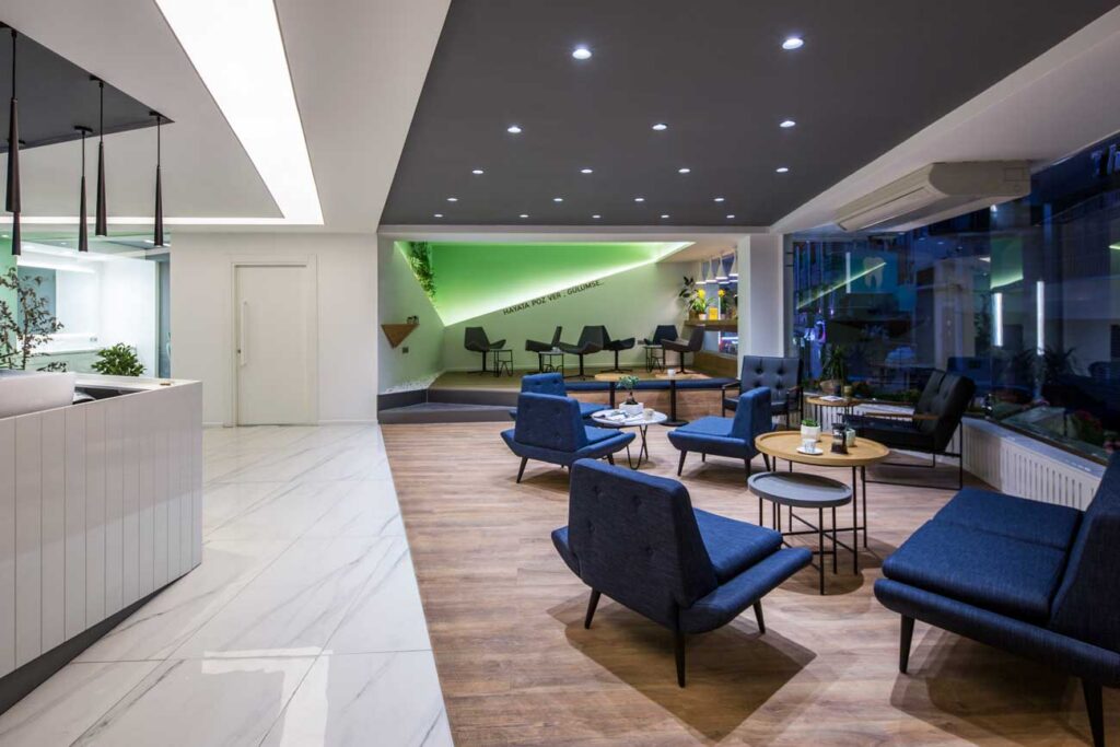 Dentagram İstanbul klinik iç mekan tasarımı 3