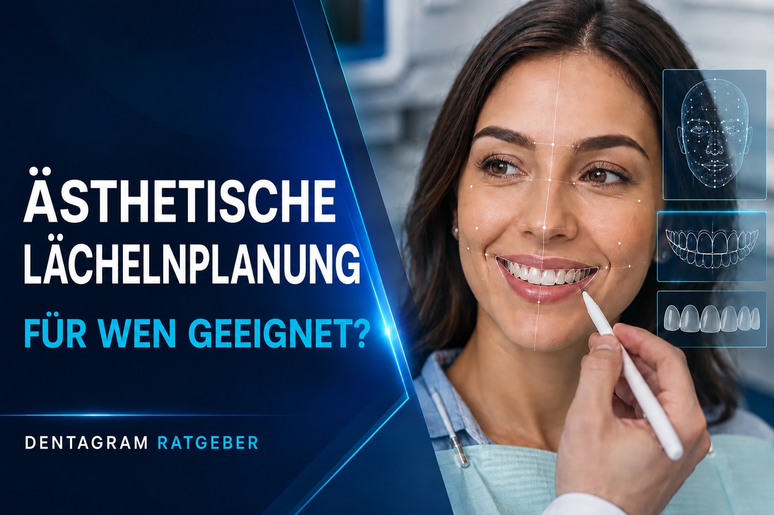 Ästhetische Lächelnplanung Ästhetische Lächelnplanung mit digitaler Analyse